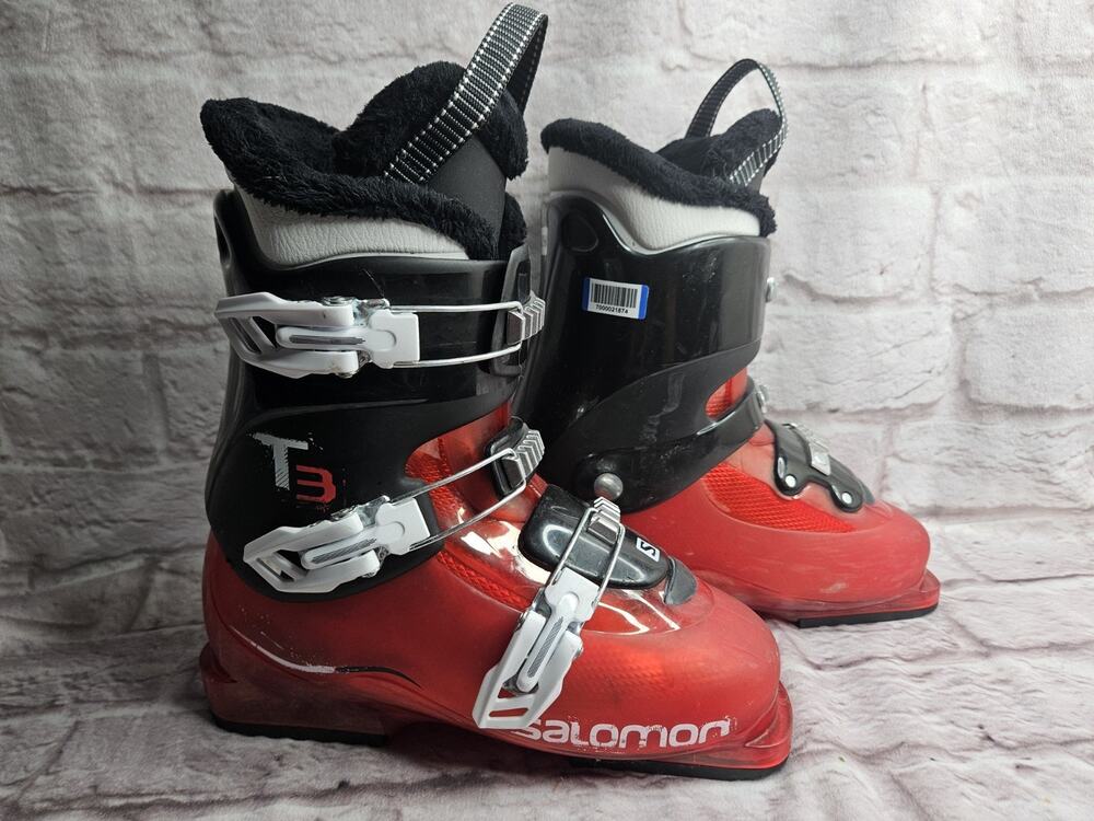 Salomon T3 Alpine Ski Boots Red/Black 25.5 296mm